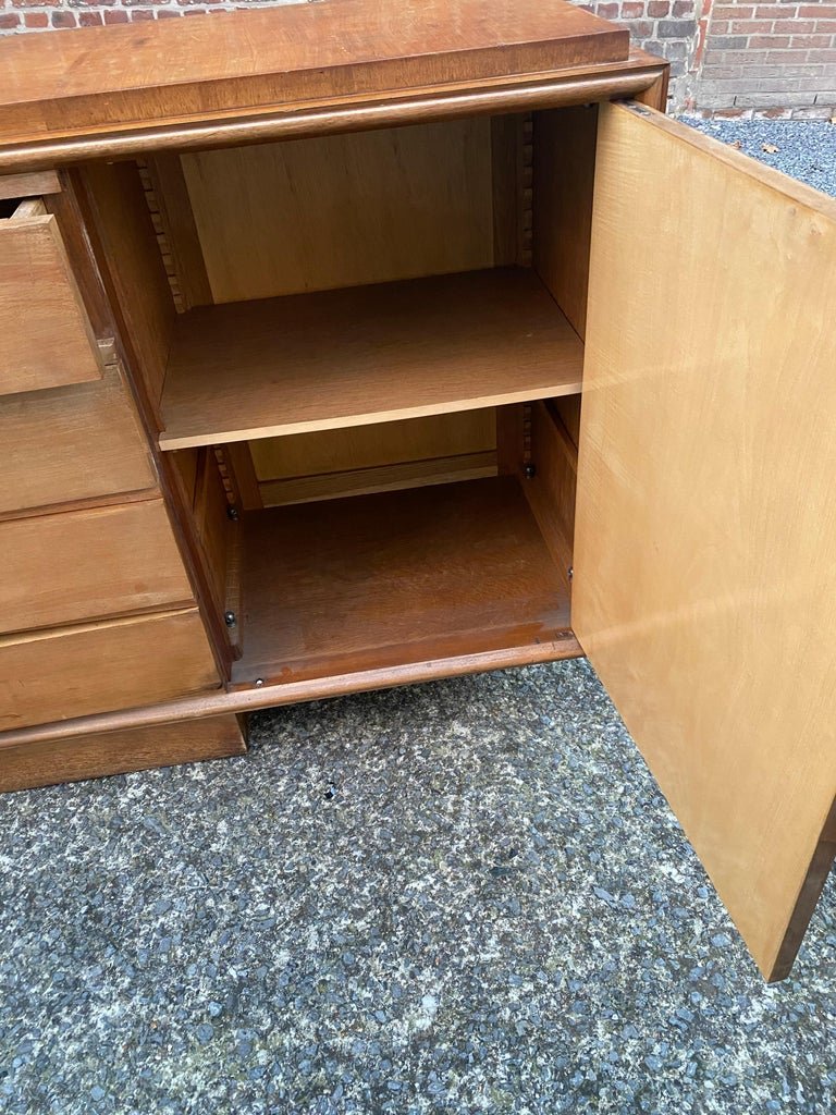 Very Large Art Deco Commode / Row In Rosewood Veneer Circa 1930-photo-8