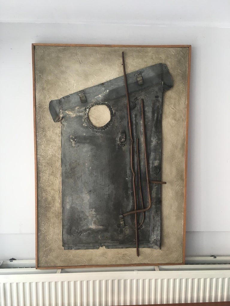 Guylaine Guy 1929 "l'hommede La Manche" 1988 "technique Mixte" Large Format 117 X 80 Cm-photo-2