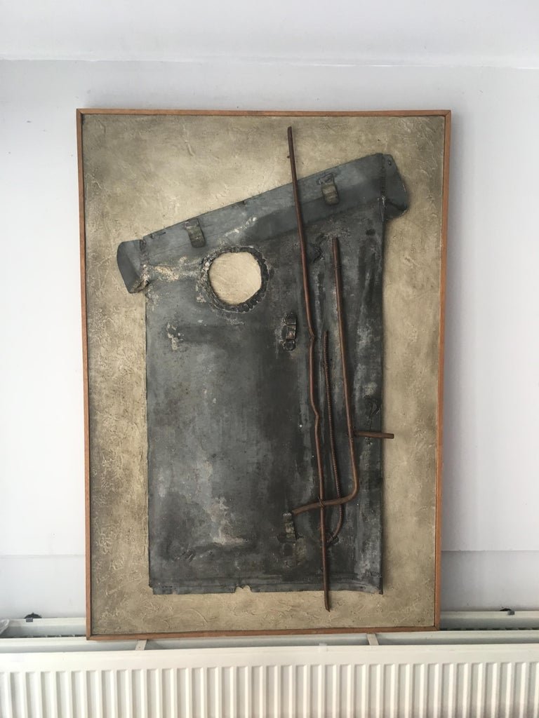 Guylaine Guy 1929 "l'hommede La Manche" 1988 "technique Mixte" Large Format 117 X 80 Cm-photo-4