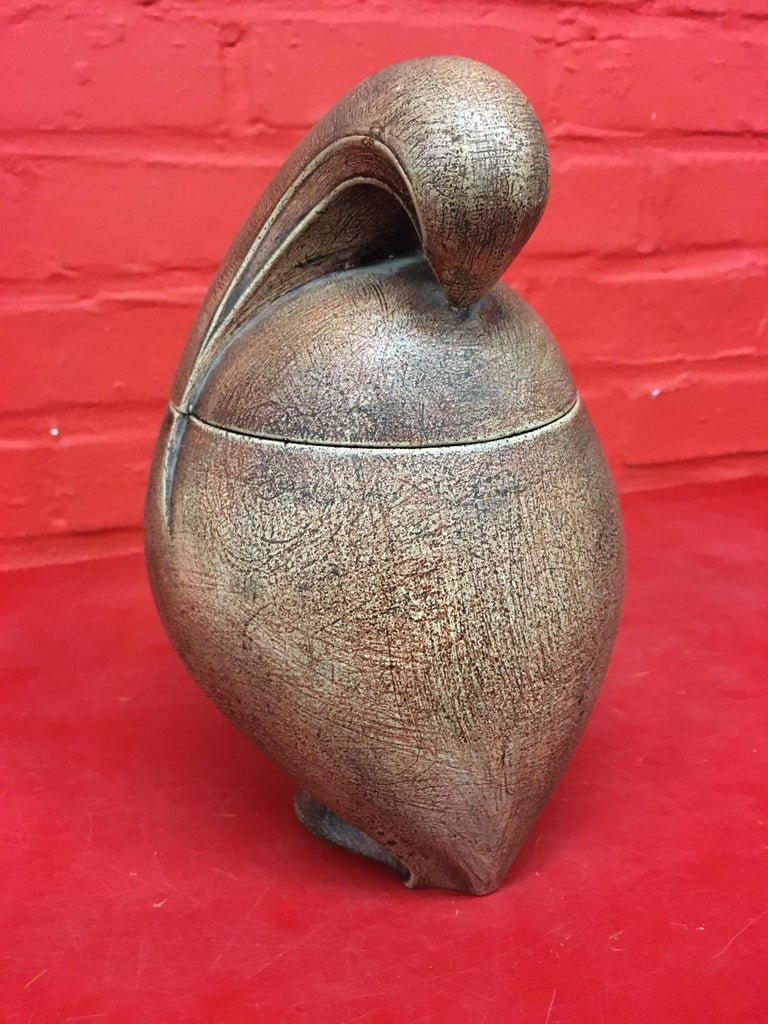 Maxime Fillon (1920-2003)  Pot Couvert En Ceramique, Signé, Circa 1950-photo-2