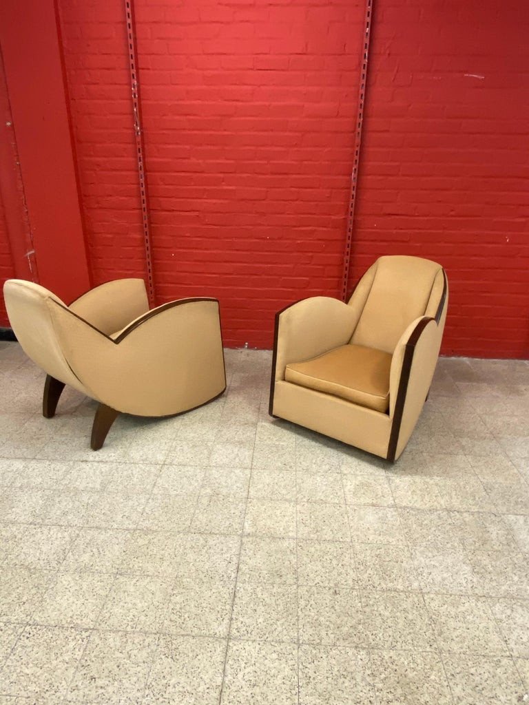 Levitan Decoration, 4 Art Deco Armchairs, Circa 1930-photo-4