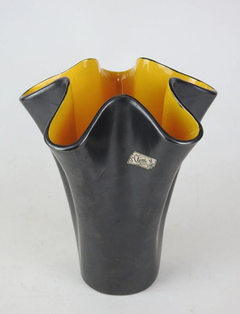 B.letalle, Saint Clement Vase En Céramique  , Circa 1950-photo-4