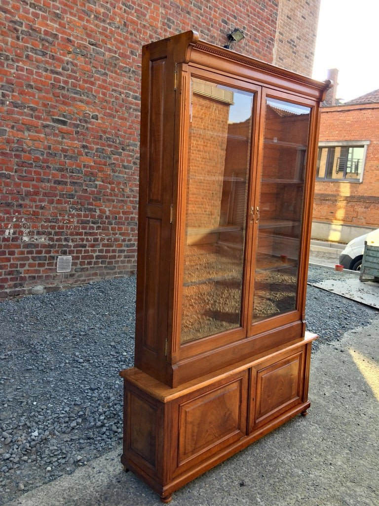 Meuble De Rangement/bibliotheque en Noyer American, Circa 1880/1900-photo-3