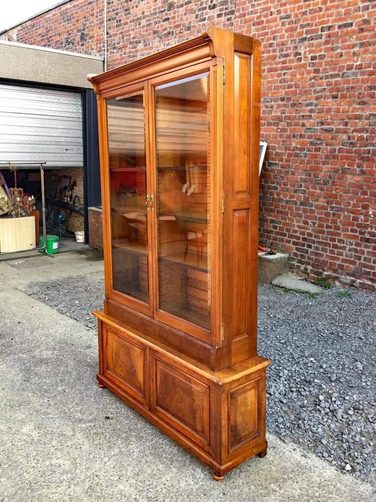 Meuble De Rangement/bibliotheque en Noyer American, Circa 1880/1900-photo-3