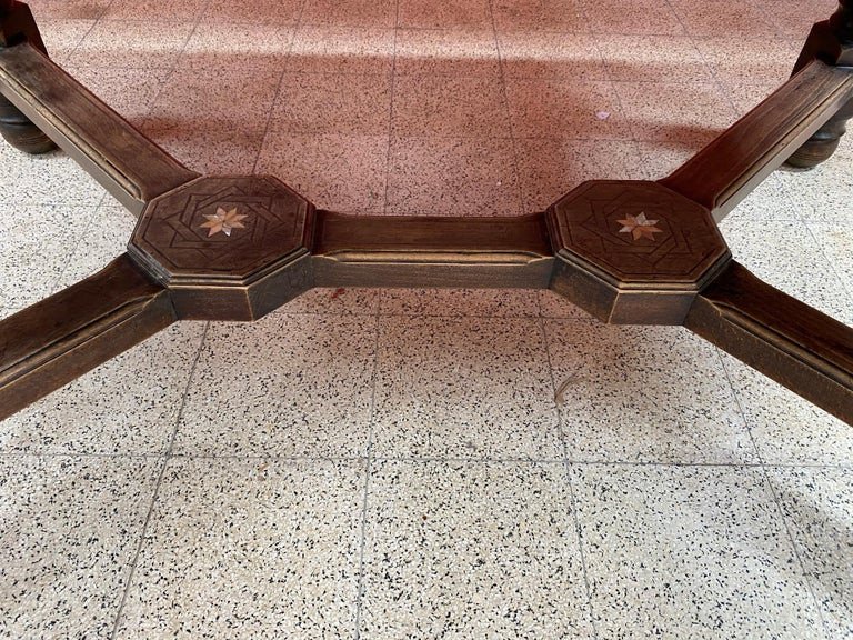 Oriental Art Table, From The Old St Georges Palace In Algiers, Circa 1880 J-photo-2