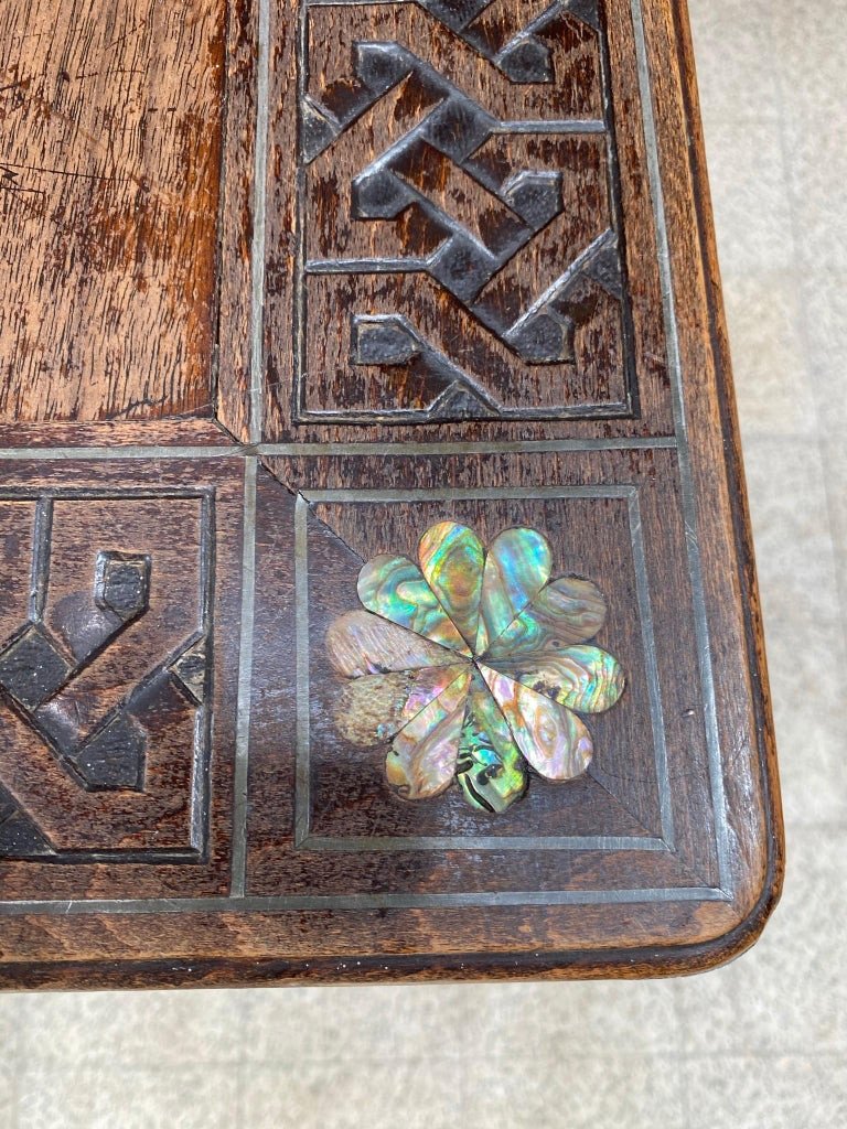 Oriental Art Table, From The Old St Georges Palace In Algiers, Circa 1880 J-photo-6