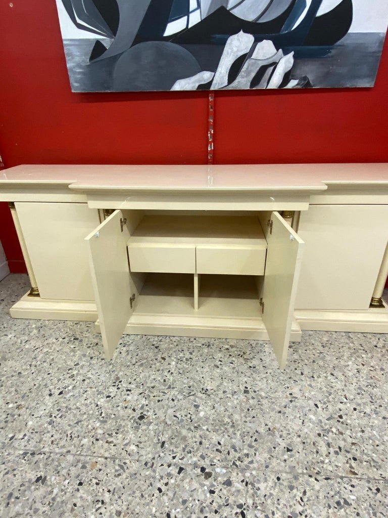 Maison Jean Charles, Neoclassic Lacquered Wood Buffet, Circa 1970-photo-3