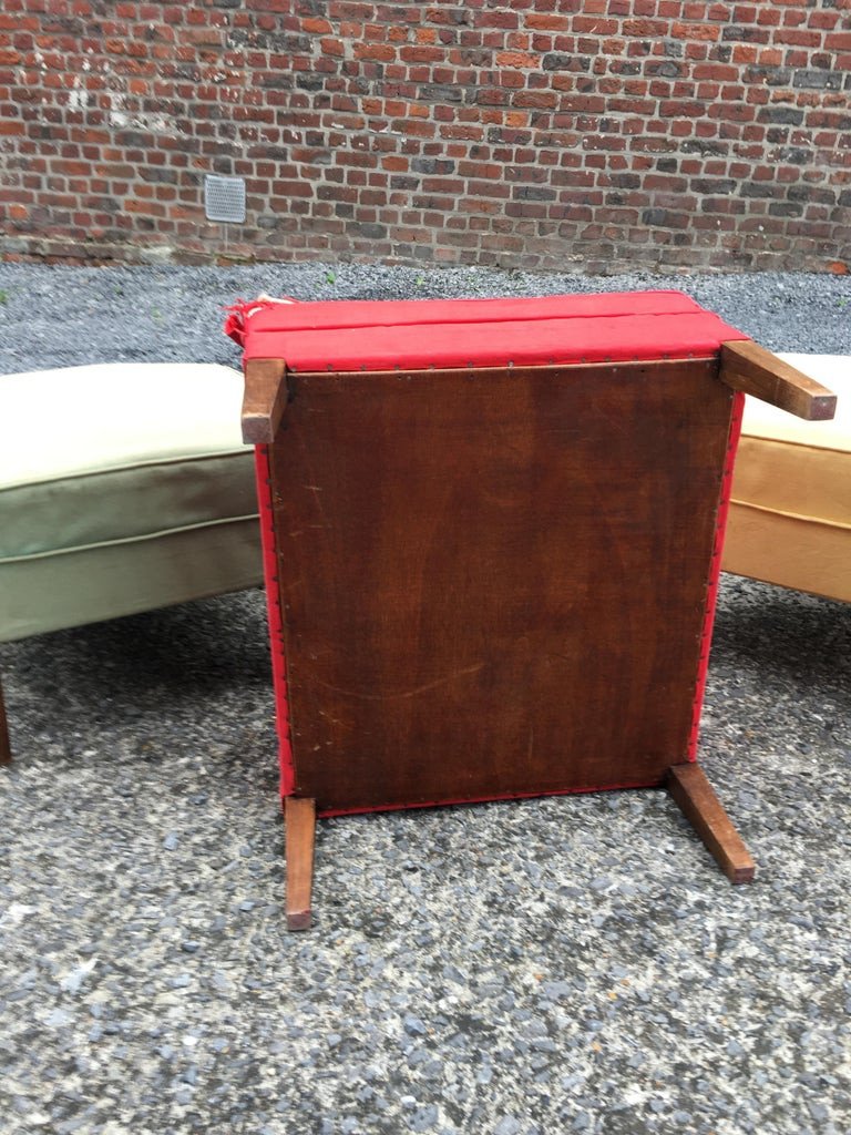 Suite Of 3 René Gabriel Style Stools, Reconstruction Period, Circa 1940/1950-photo-3