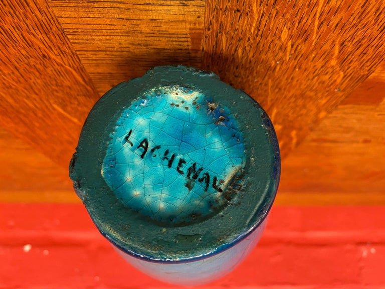 Lachenal, Art Deco Ceramic Vase Circa 1930-photo-3