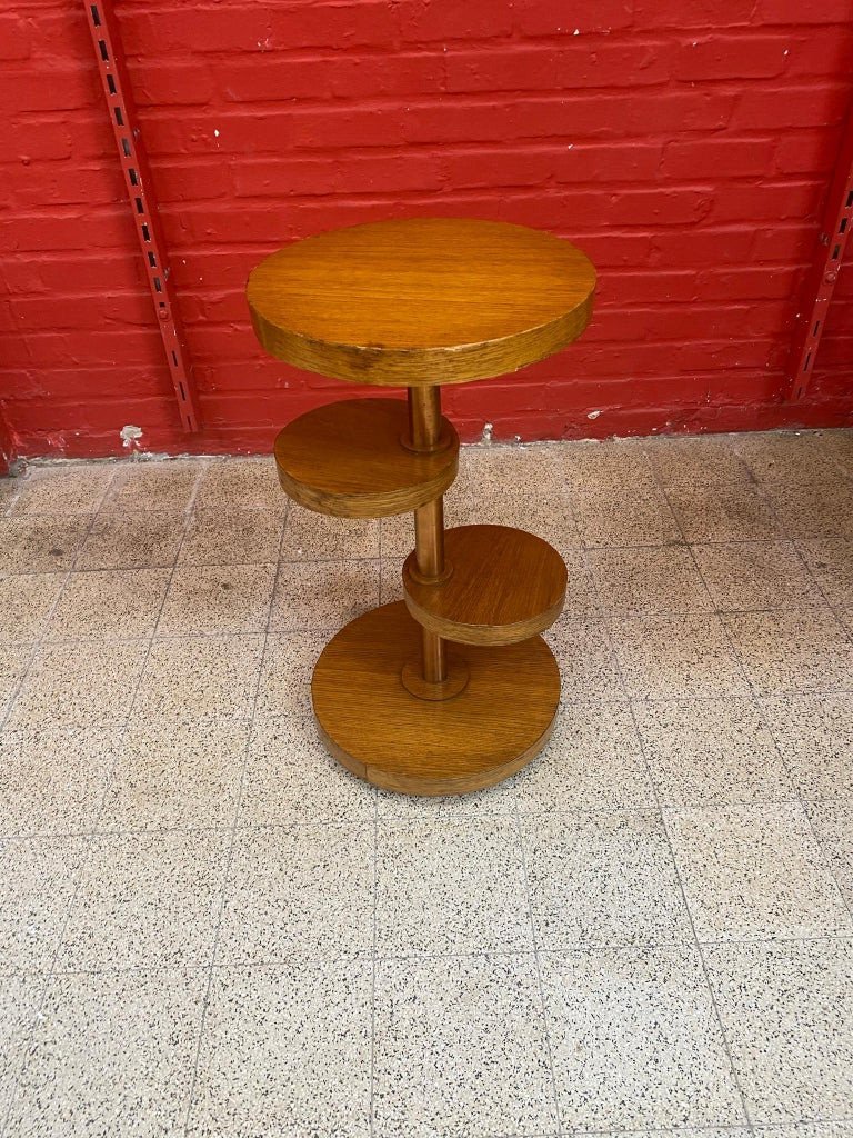 Art Deco Modernist Pedestal Table Circa 1930-photo-2