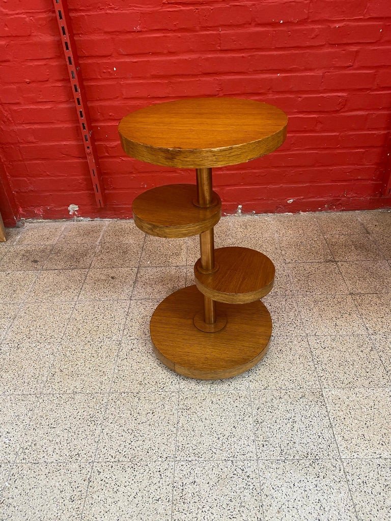 Art Deco Modernist Pedestal Table Circa 1930-photo-1