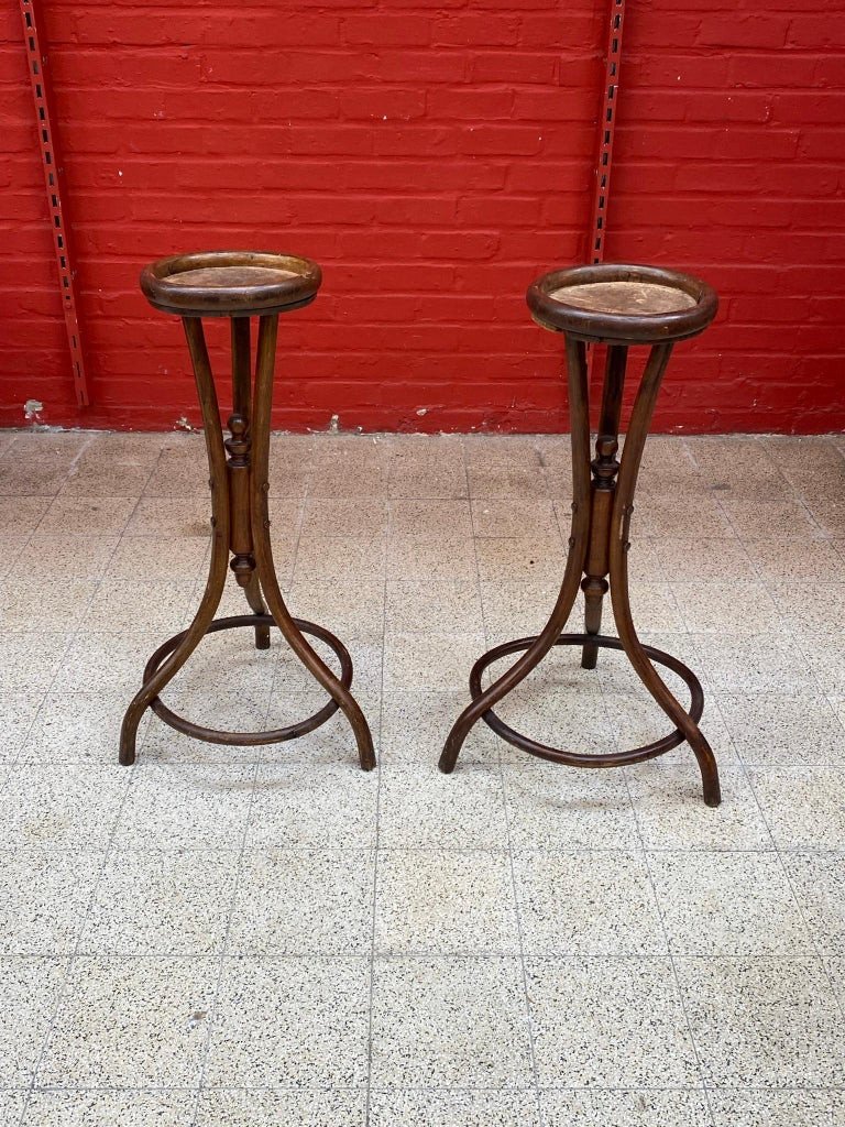 2 Selettes Fischel, In Bentwood, Viennese Secession, Circa 1900,-photo-1