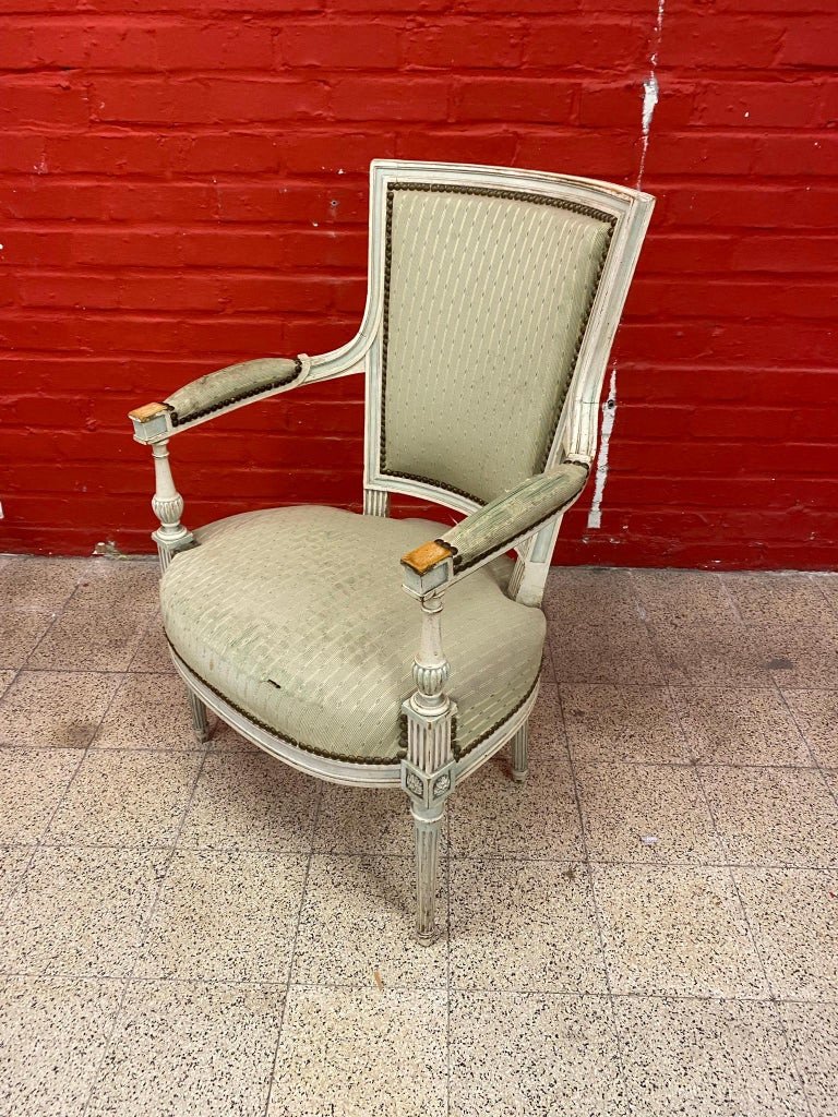 Fauteuil Style Directoire Circa 1930 , garniture  A Refaire-photo-4