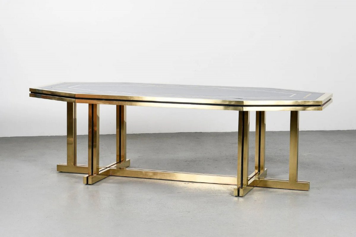 Maison Jansen Exeptionelle Large Table From An Embassy Circa 1970-photo-2