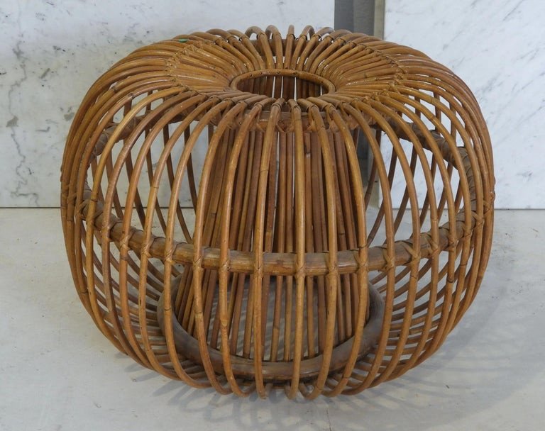 Tito Agnoli, Bamboo Stool Circa 1960-photo-2