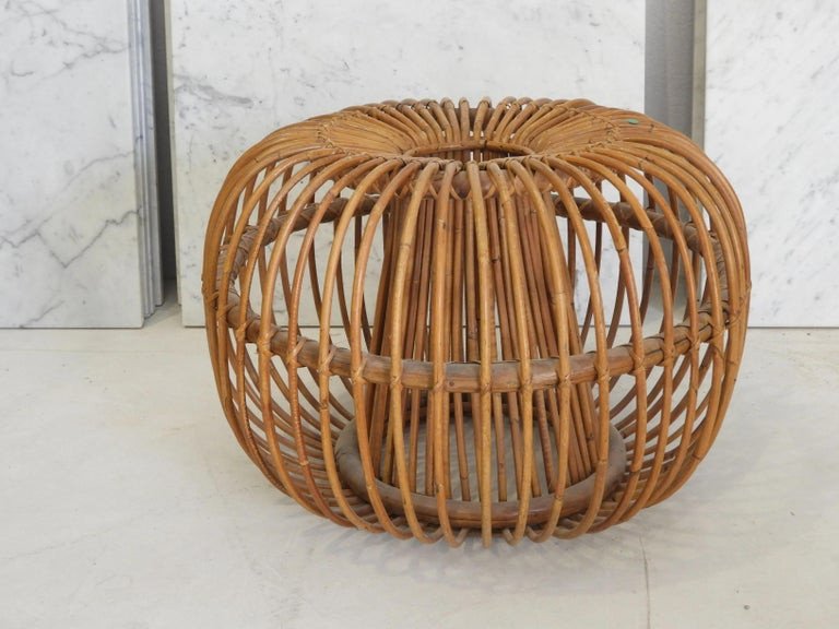 Tito Agnoli, Bamboo Stool Circa 1960-photo-1