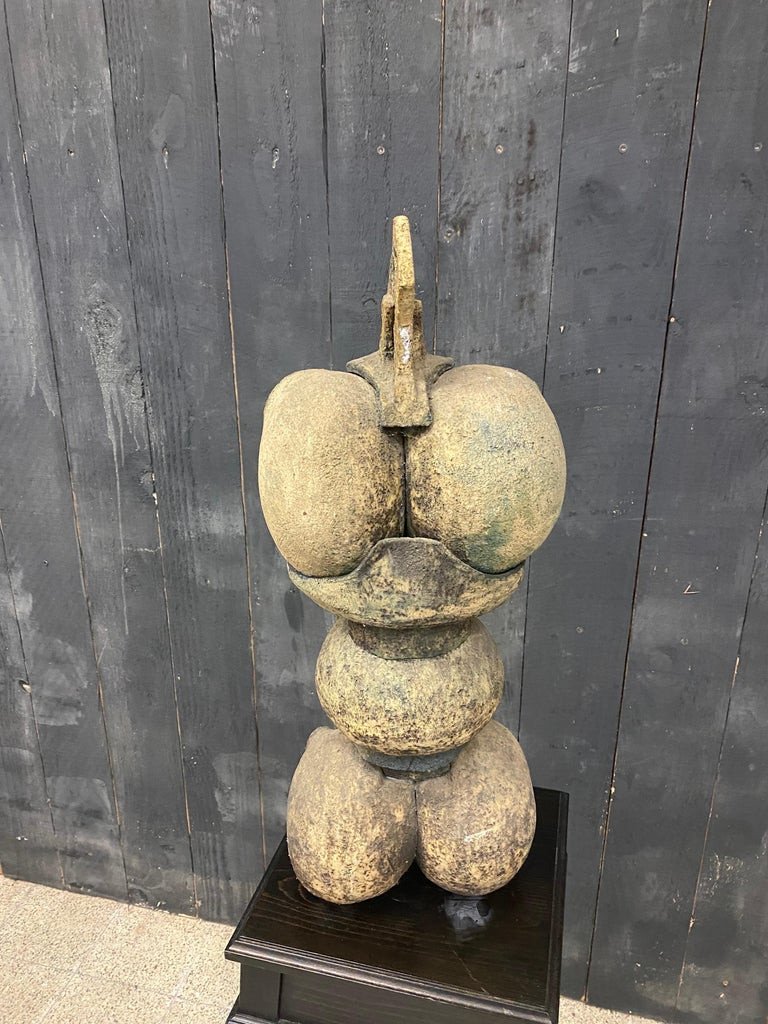 Large Terracotta Sculpture Not Identified, Circa 1950/1960-photo-4