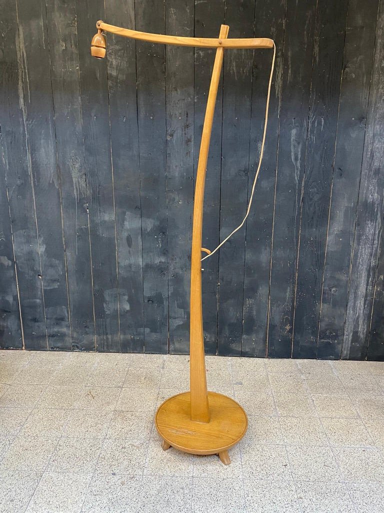 Floor Lamp In Cherry Circa 1950/1960-photo-4