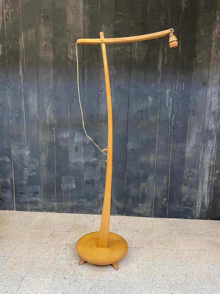 Floor Lamp In Cherry Circa 1950/1960