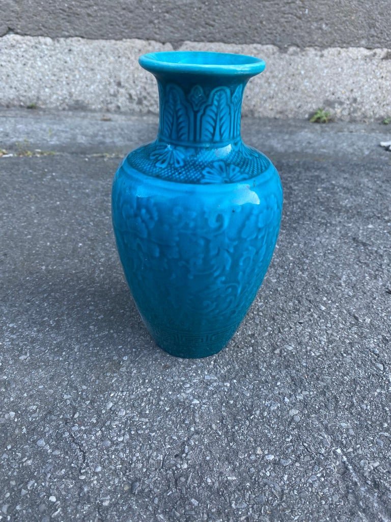 Theodore Deck (1823-1891) Vase En Céramique Signé, Circa 1870-photo-3
