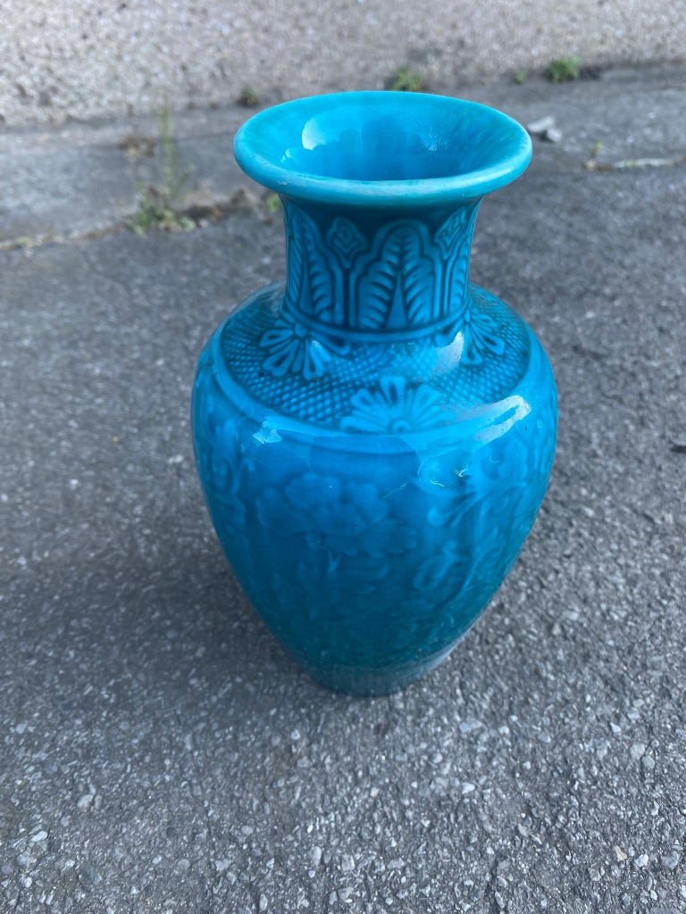 Theodore Deck (1823-1891) Vase En Céramique Signé, Circa 1870-photo-2