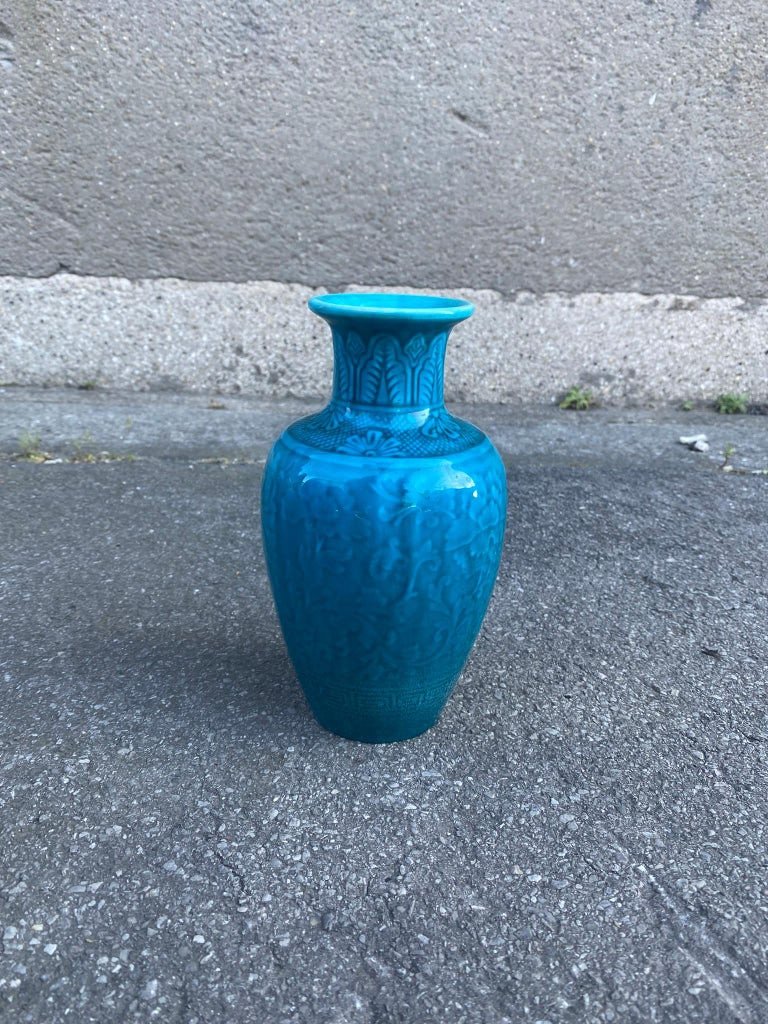 Theodore Deck (1823-1891) Vase En Céramique Signé, Circa 1870-photo-3