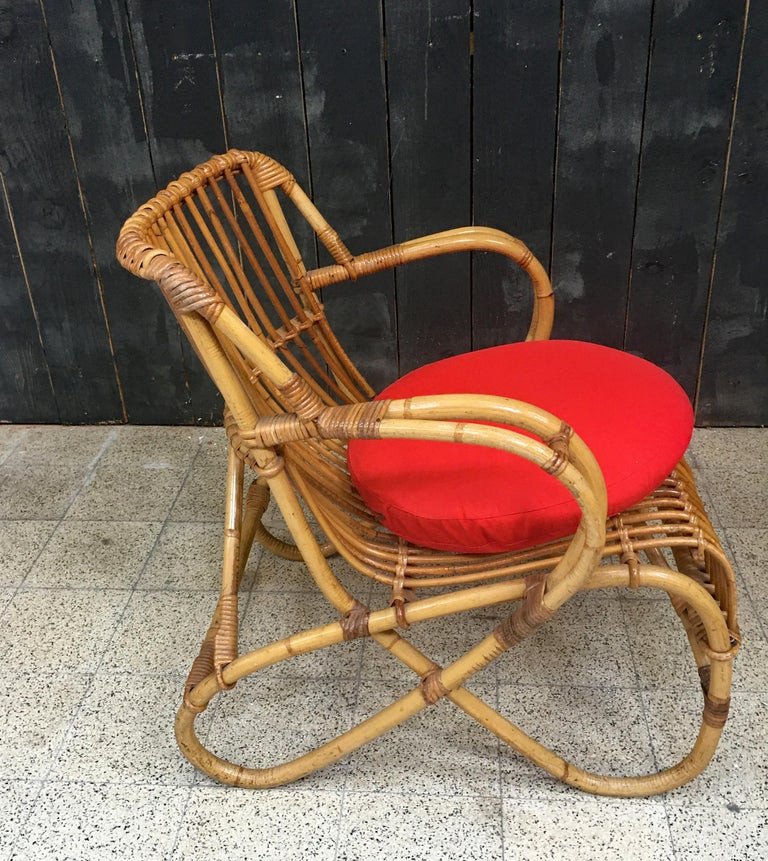 Un Fauteuil En Bambou Circa 1950/1960-photo-4