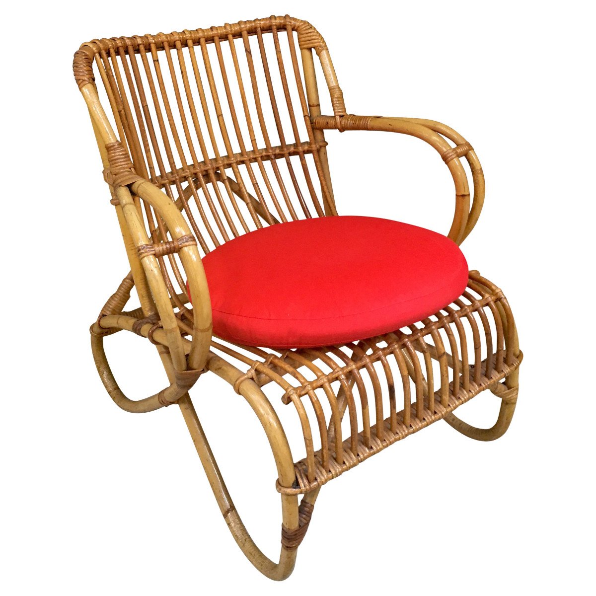 Un Fauteuil En Bambou Circa 1950/1960