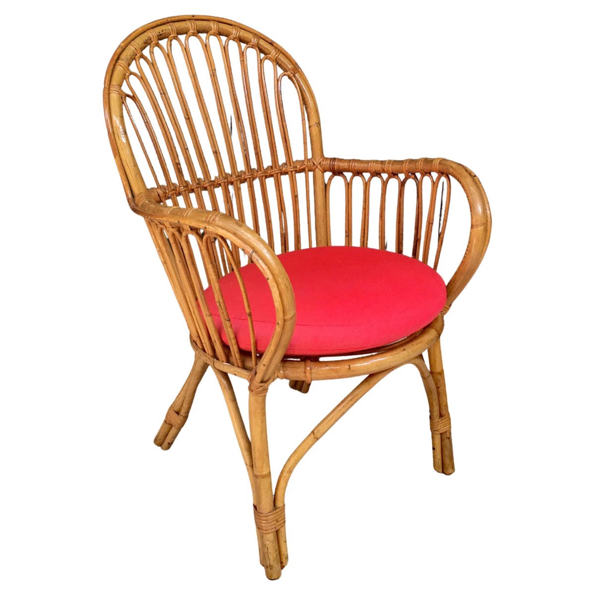 Fauteuil Bambou Circa 1970