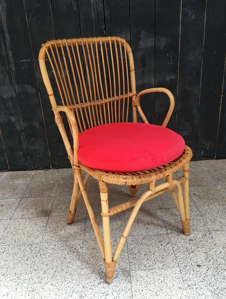 A Bamboo Armchair Circa 1950/1960-photo-3