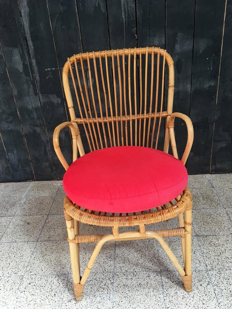 A Bamboo Armchair Circa 1950/1960-photo-2