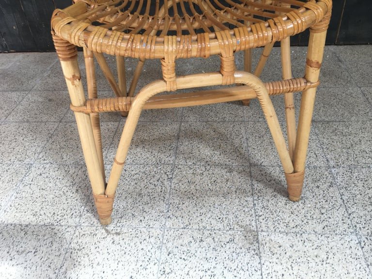 A Bamboo Armchair Circa 1950/1960-photo-4