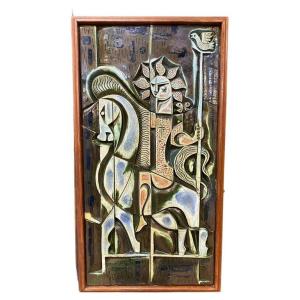 Boleslaw Danikowski, Rare Ceramic Panel Circa 1950/1960