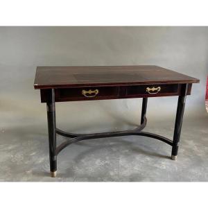 Bureau Secession Vienoise En Bois Fruitier Circa1900