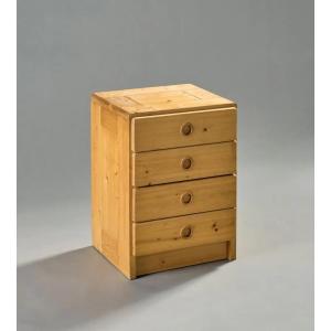 Charlotte Perriand, Small Pine Chest Of Drawers, Model For "les Arcs" Circa 1960