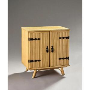 Adrien Audoux And Frida Minet Bamboo Sideboard, Circa 1960/1970