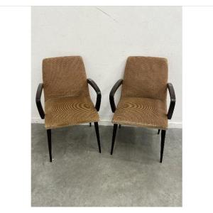 Paire De Fauteuils Vintage Circa 1960