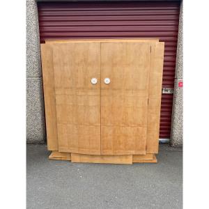 André Arbus (1903-1969) Elegante armoire art deco en sycomore  1935 