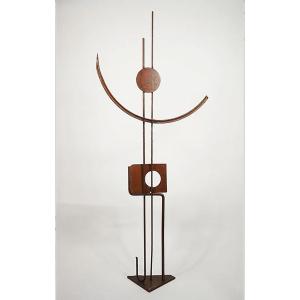  "guylaine Guy (1929) Forgery And Use Of Forgery. Metal Assembly. Height 154 Cm