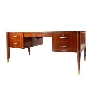 De Coene , important bureau art deco en acajou circa 1930/1940