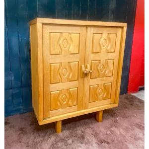 Guillerme et Chambron , cabinet en chêne Edition Votre Maison circa 1970