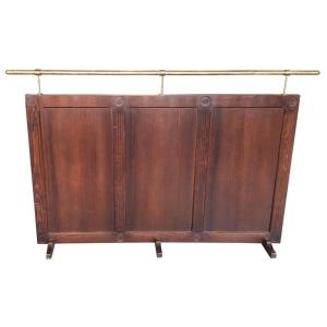 Two Cafe Or Restaurant Partitions, Originating From An Art Deco Hotel In The Southwest 