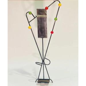 In The Taste Of Roger Féraud (1890-1964). Wall-mounted Umbrella Stand Circa 1960