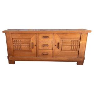 Charles Dudouyt (attributed To) Art Deco Oak Sideboard, Circa 1930–1940