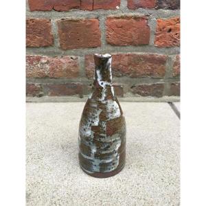 Geneviève baptendier (1947 - 2014) Vase en grès émaillé , Saint Amand de Puisaye, circa 1960