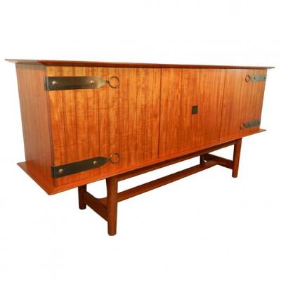 Lancel, Sideboard Teak Java De Cire, Levitan 1955