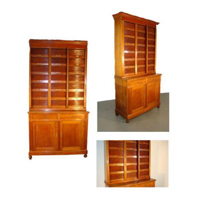 Furniture Storage Debut XX Eme Mahogany And Mahogany Veneer. Upper East Composed Part D