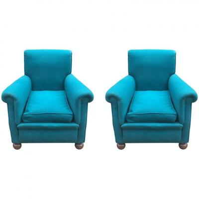 Pair Of Armchairs In The Style Of Jules Leleu Circa 1940/1950