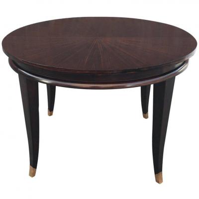 Maxime Old Table Table Art Deco Ebony From Macassar Circa 1940