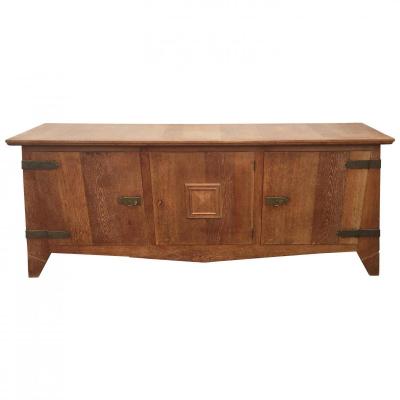 Original Art Deco Sideboard In Oak Circa 1940/1950